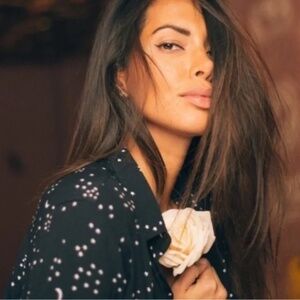 Rails Val Galaxy Tie Front Celestial Shirt Black